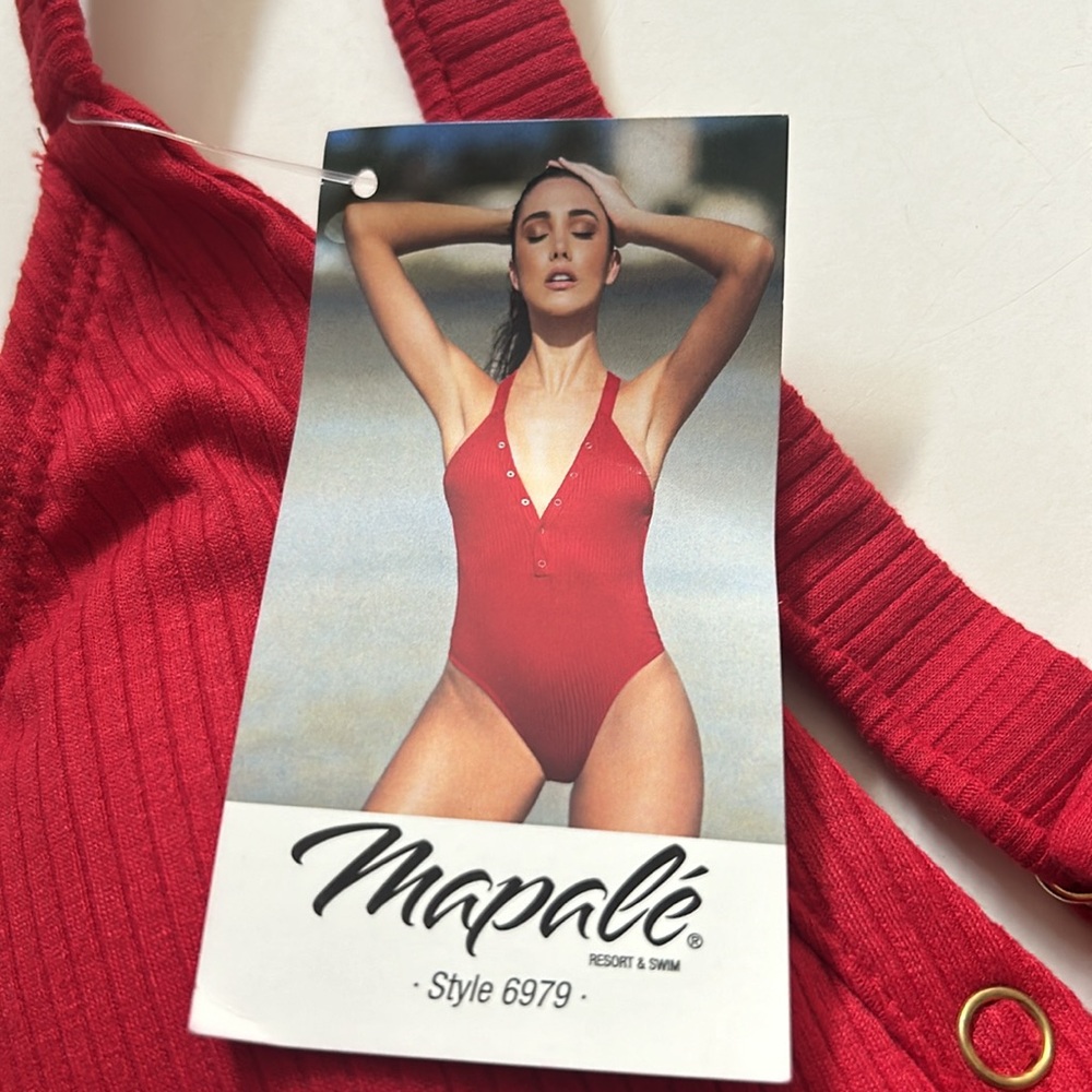Mapale cotton bodysuit bathing suit. Size S petite